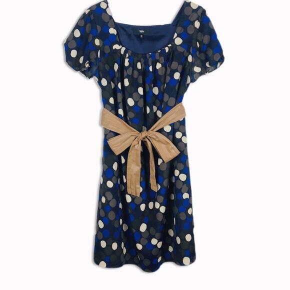 Vintage y2k Mossimo Polka Dot Short-Sleeve Mini Dress Sz M - Picture 1 of 6